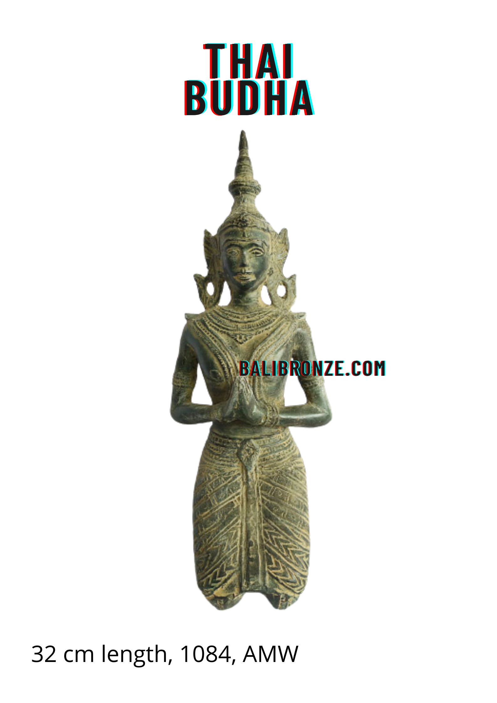 1084 Thai Budha 32 cm AMW