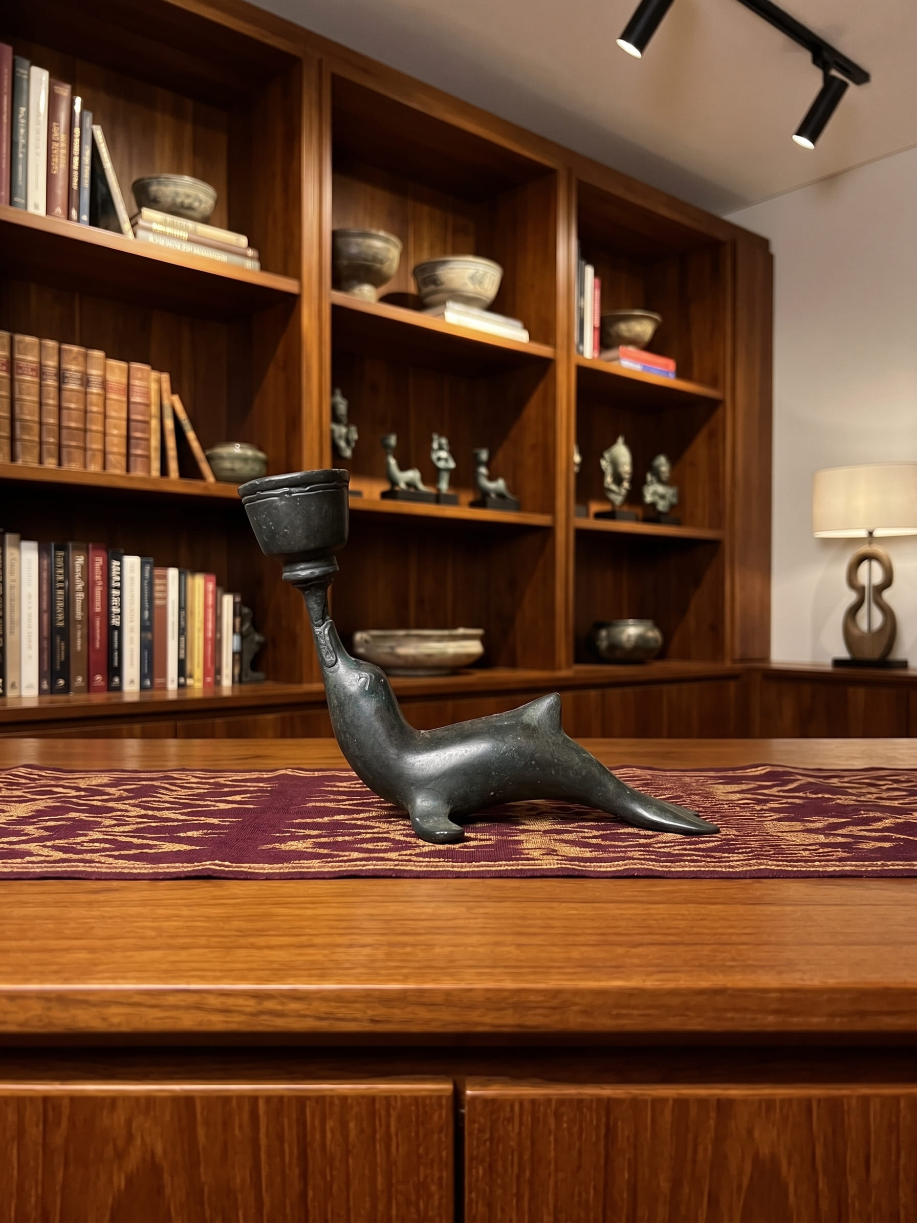 1214 Dolphin Candle Holder 10 cm TNM