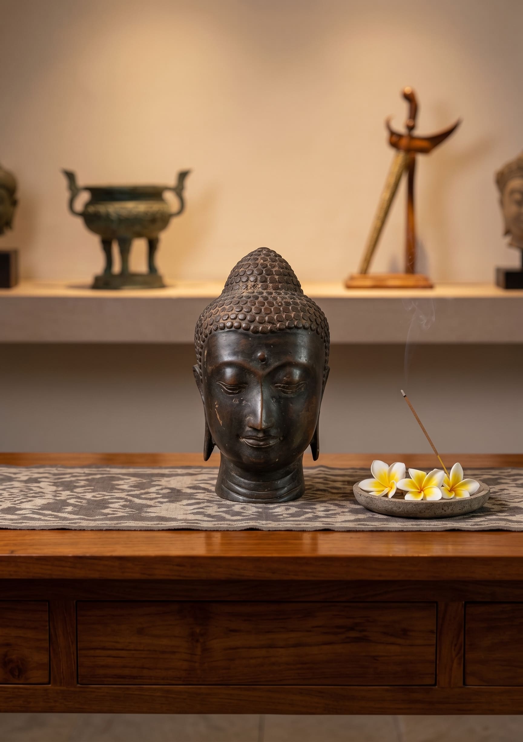 1135 Budha Head 11 cm TGDY