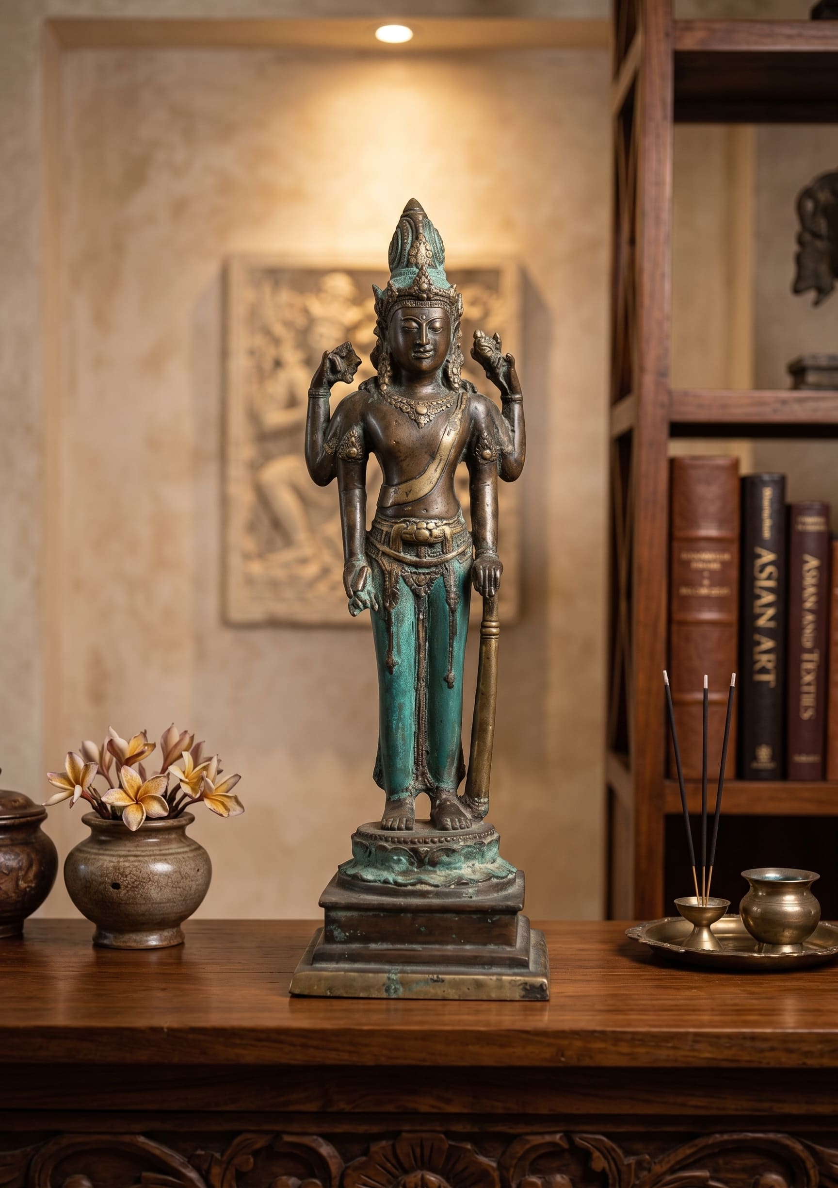 1090 Standing Vishnu 29 cm KDH
