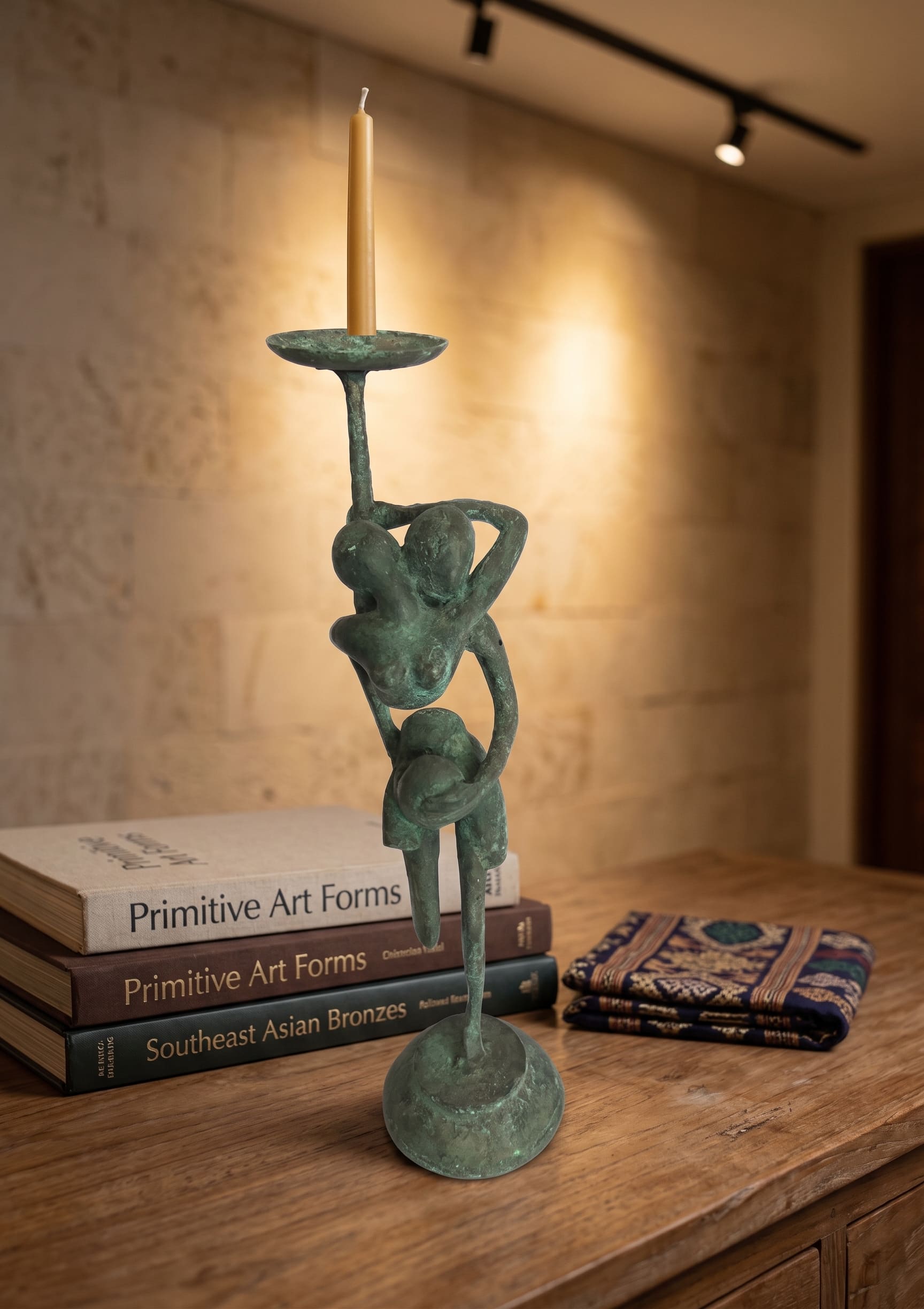 1077 Primitive Ballet Candle Holder 36 cm YTP