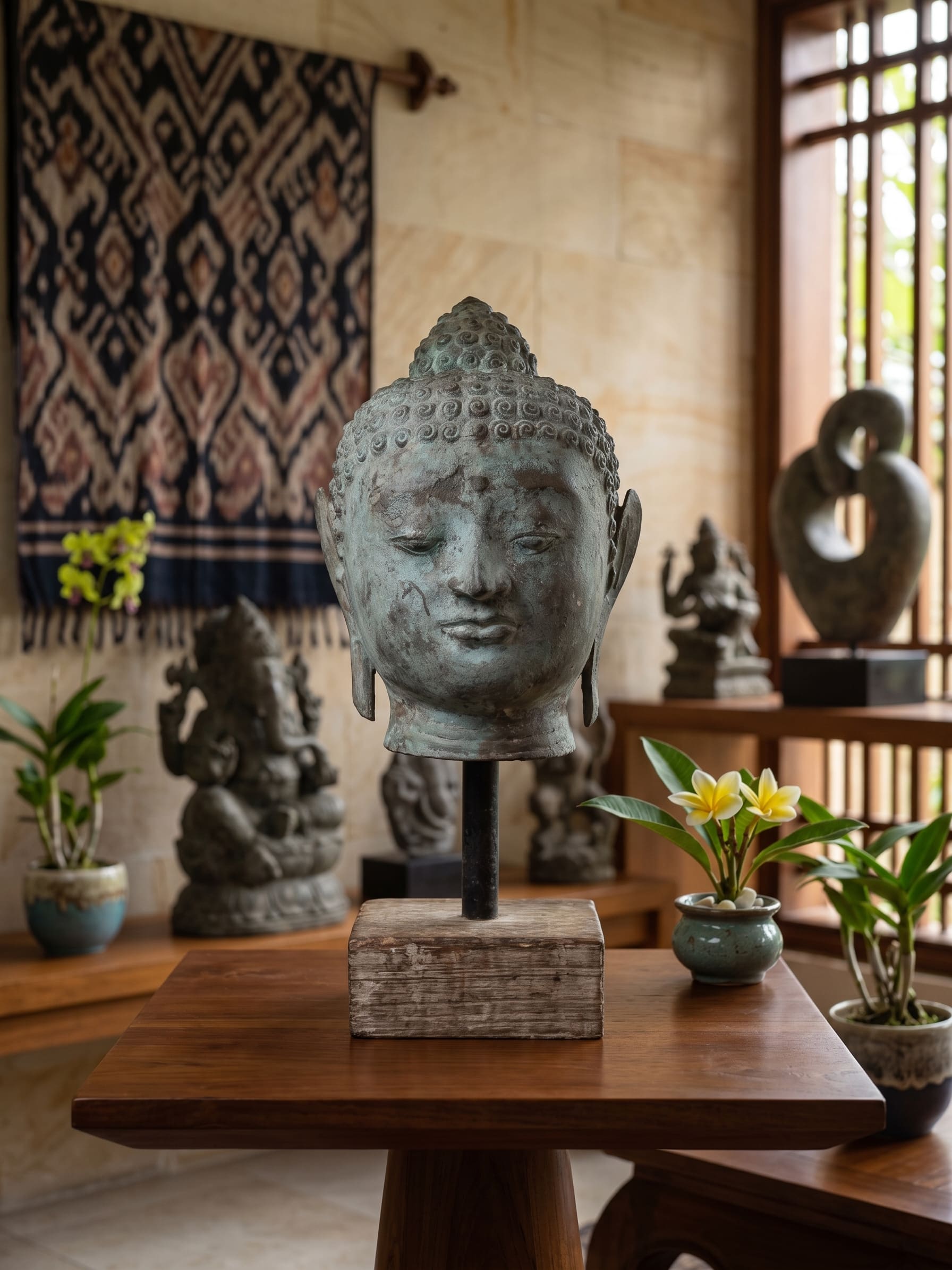 1013 Kepala Budha Stick 40cm TGDY