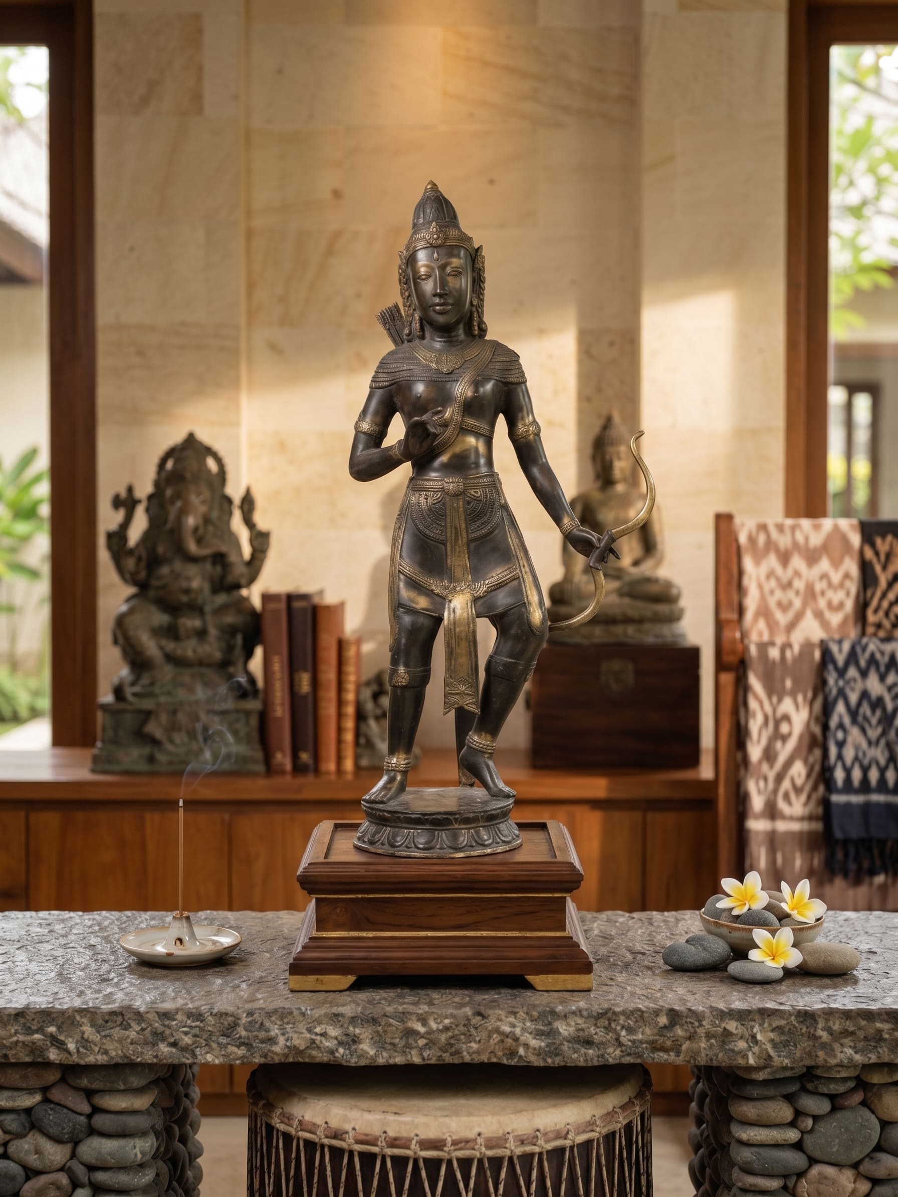 1028 Standing Arjuna 65cm TGDY