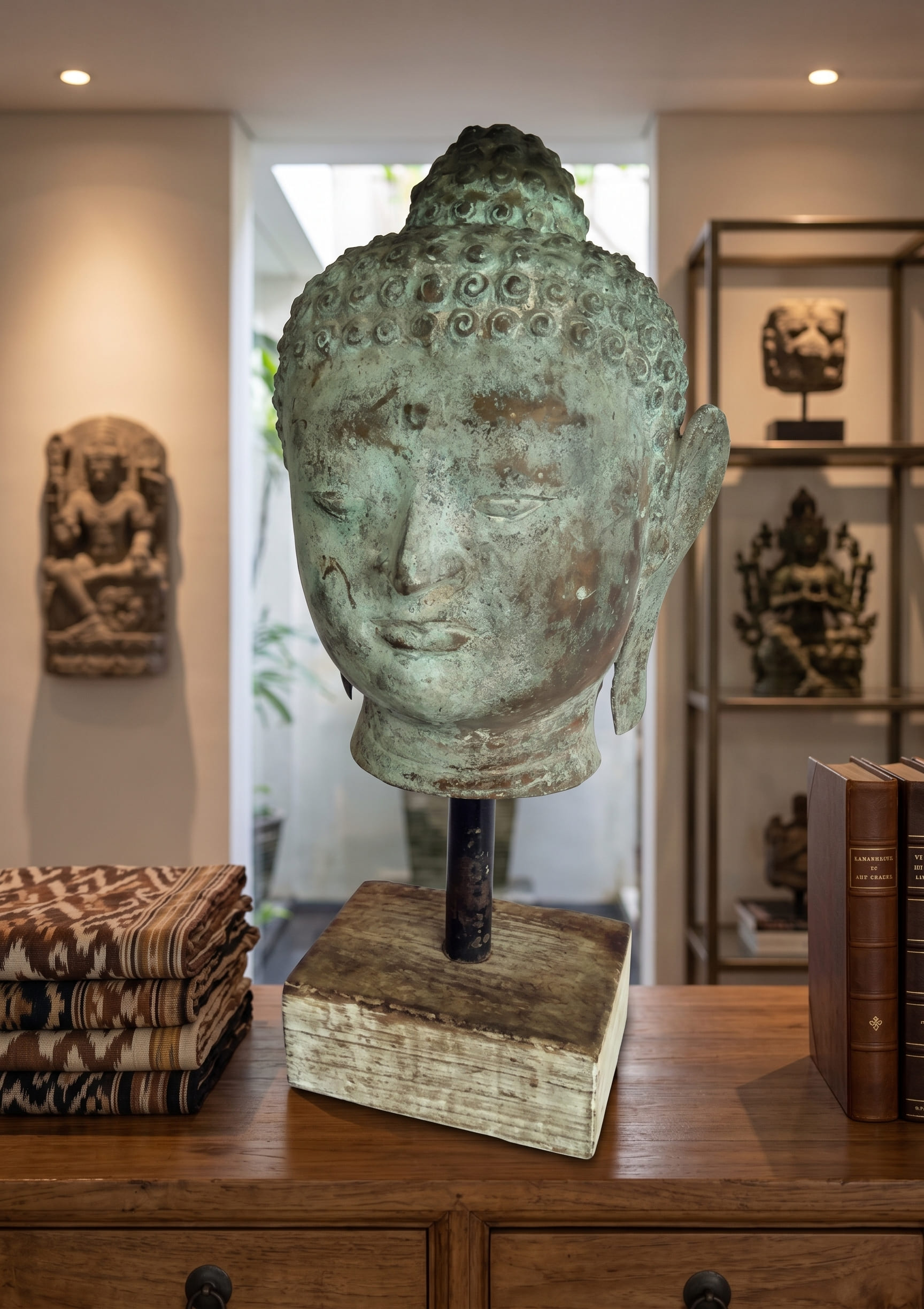 1014 Kepala Budha Stick 45cm TGDY