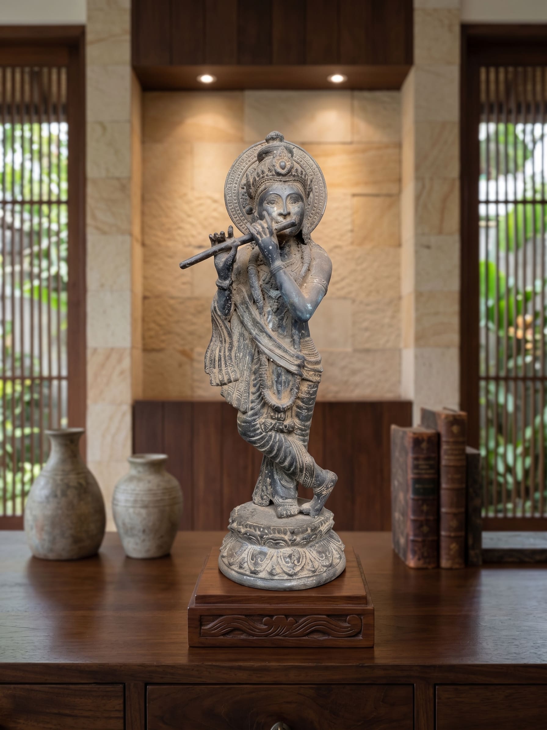 1050 Krishna with flute 37 cm GS