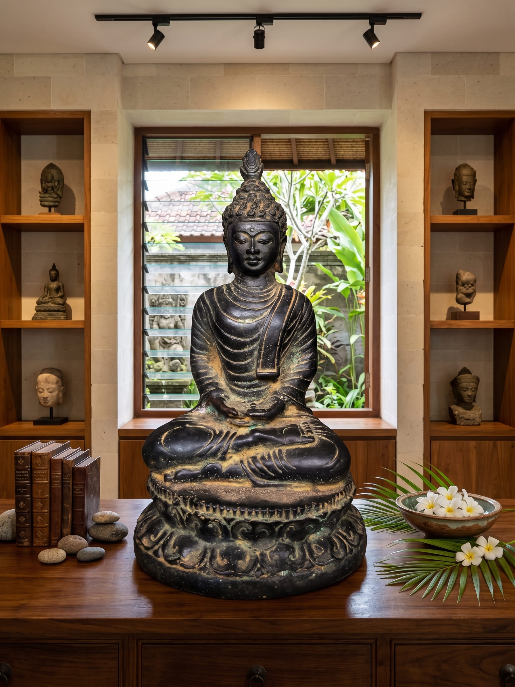 1127 Sitting Budha 18 cm TGS